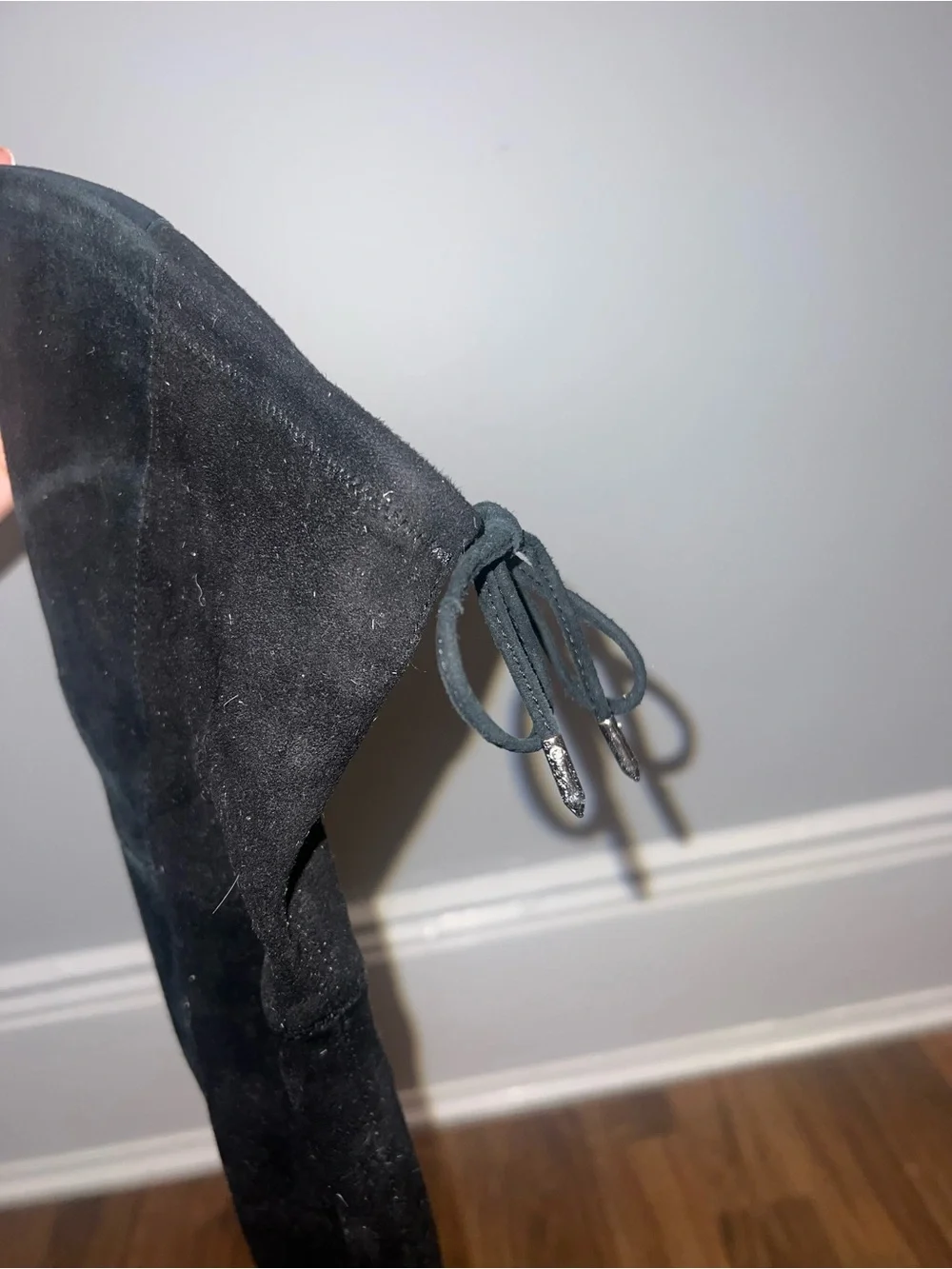 Dolce Vita Black Over-the-Knee Suede Boots - Picture 2 of 4